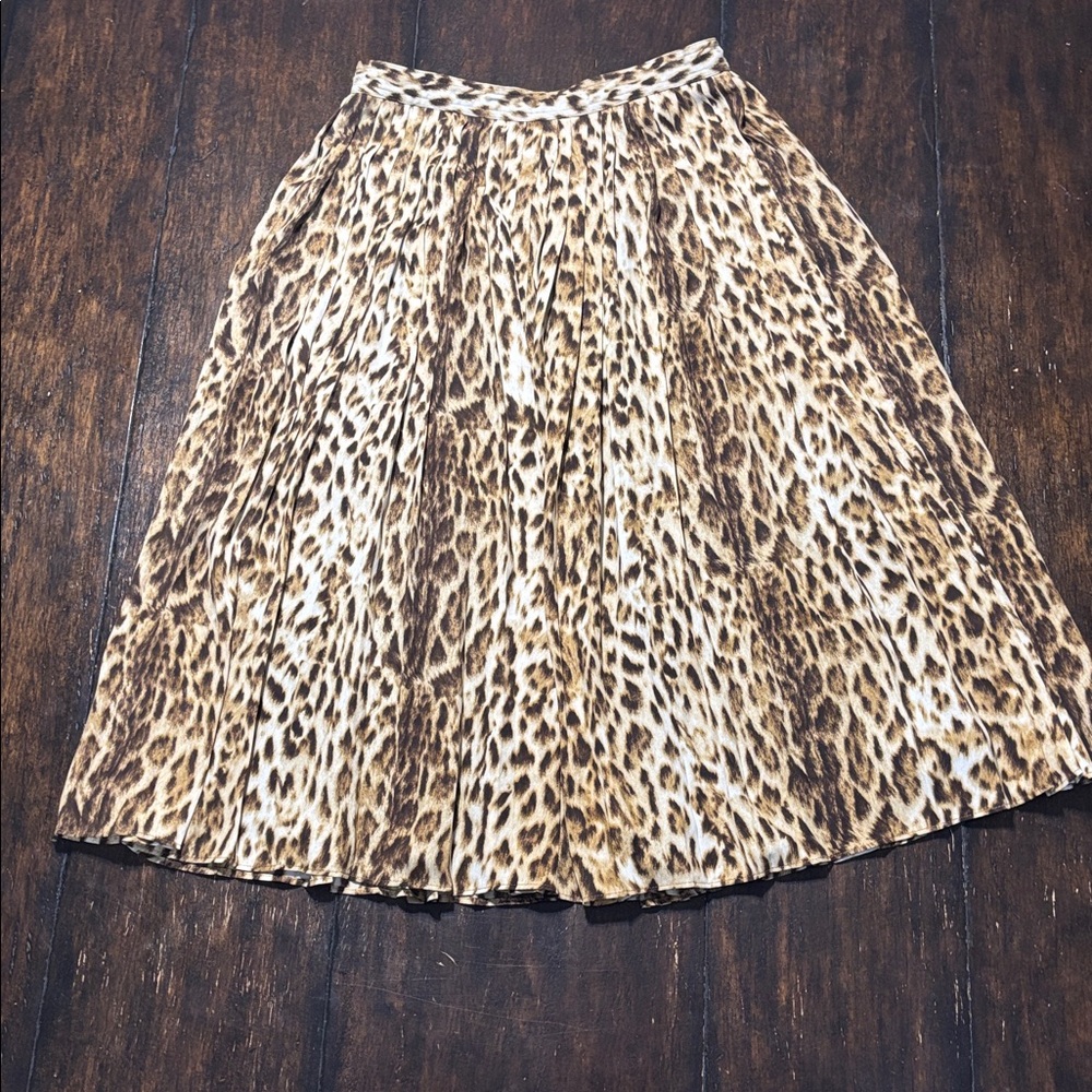 J. Crew Cheetah 🐆 Print Full Skirt - Size 2.  Like New Condition!